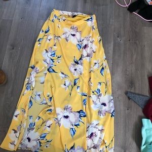 floral maxi skirt